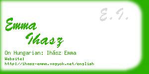 emma ihasz business card